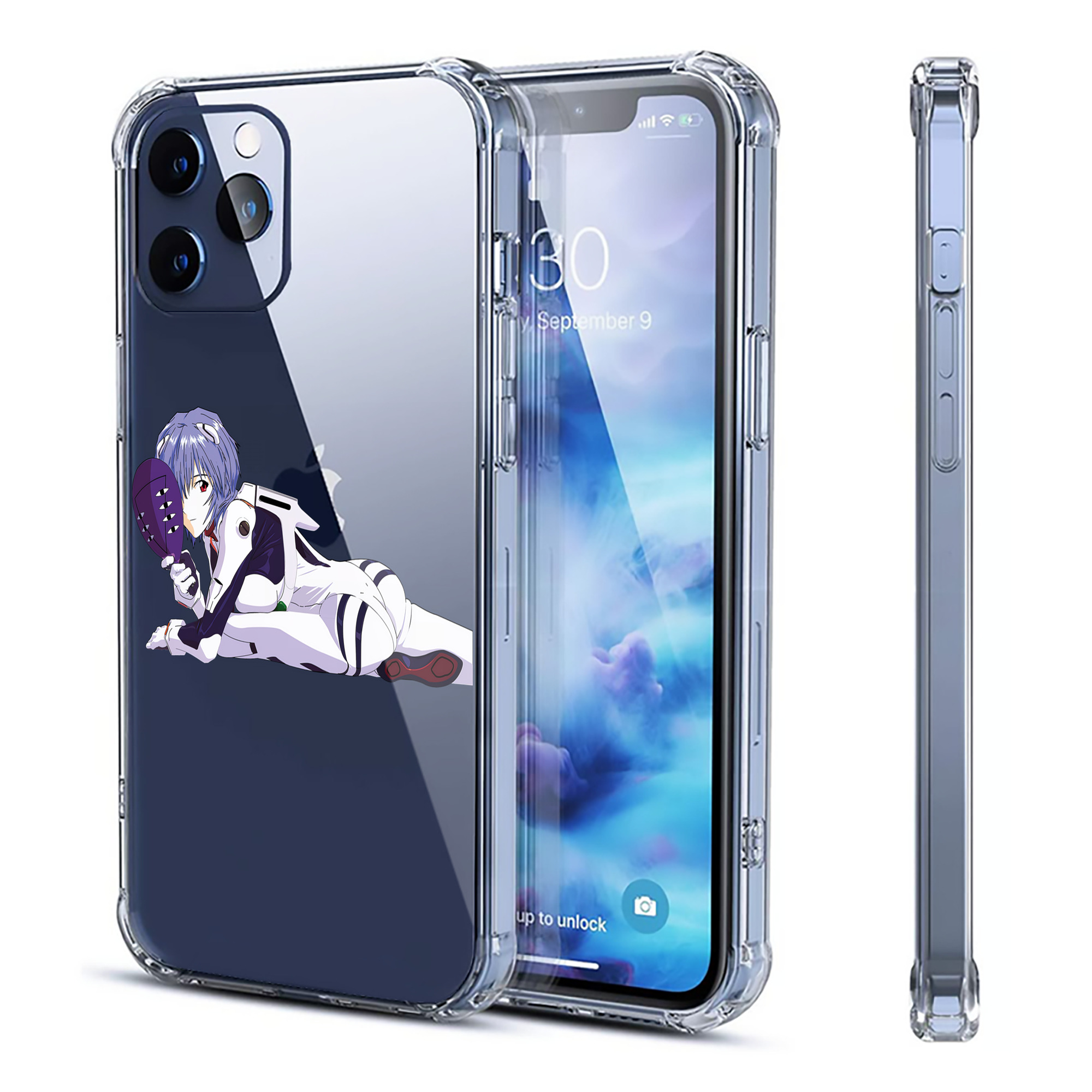 （画像用） EVA 新世紀エヴァンゲリオン 【iPhone 12シリーズ対応】透明スマホケース（クリアソフトケース）